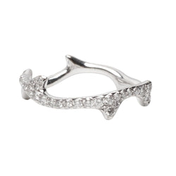 Bague DIOR, "Bois de rose" en or blanc et rose et diamants - Castafiore