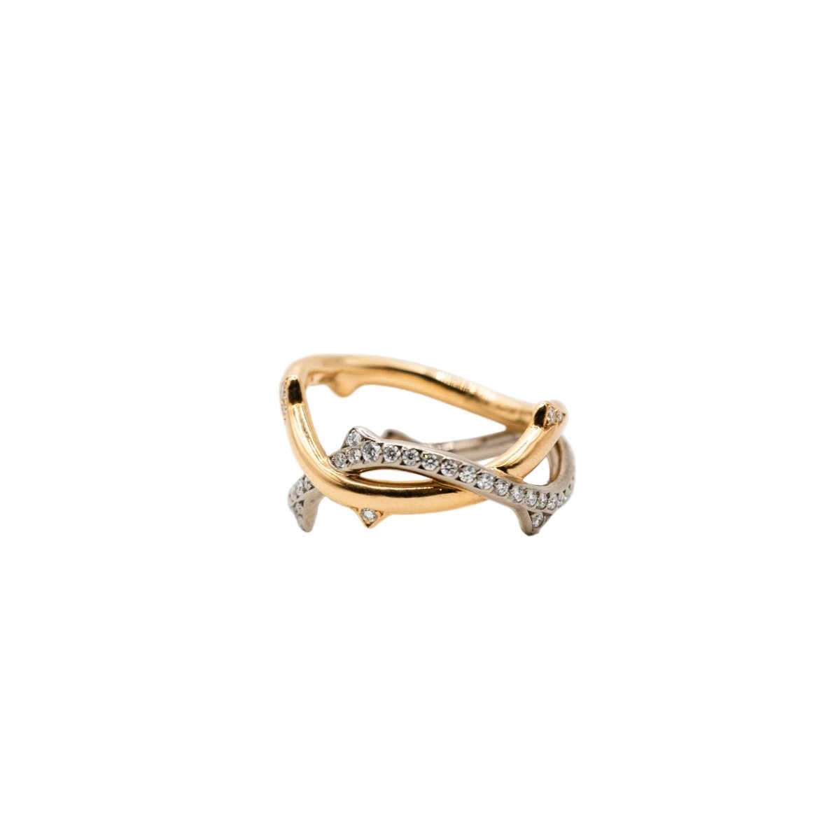 Bague DIOR "Bois de Rose" en or blanc, or rose et diamants - Castafiore