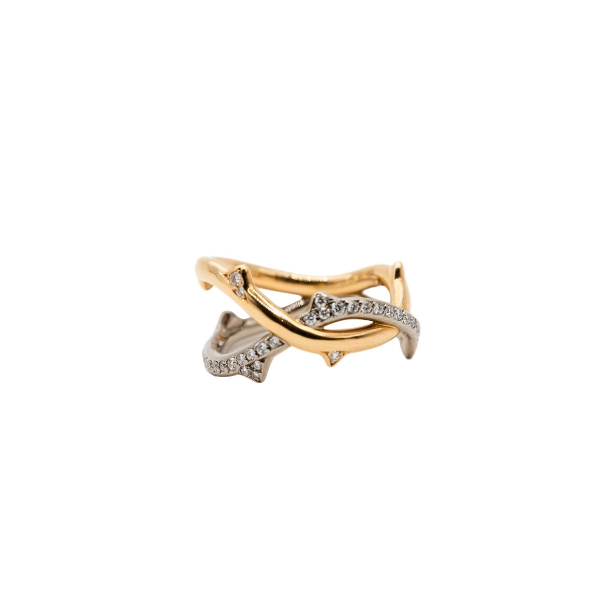 Bague DIOR "Bois de Rose" en or blanc, or rose et diamants - Castafiore