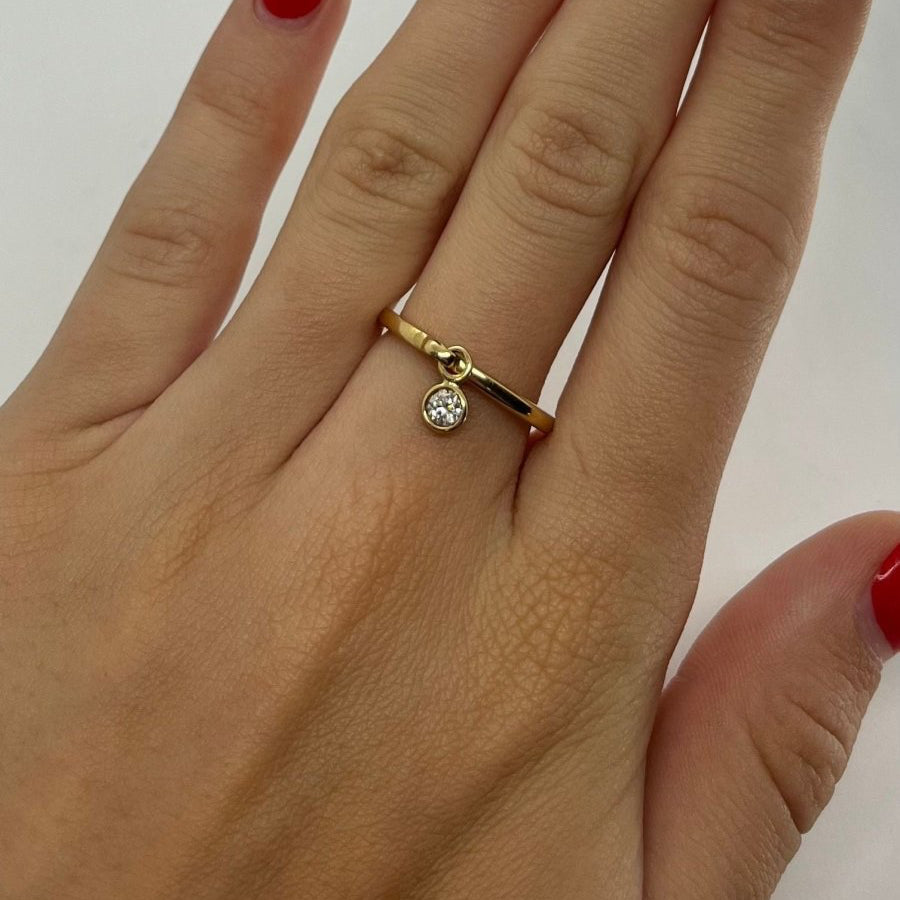 Bague DIOR Coquines en or jaune et diamant - Castafiore