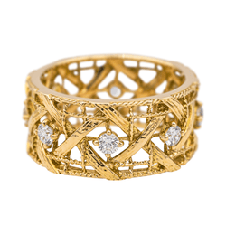 Bague DIOR "My Dior" en or jaune et diamants - Castafiore