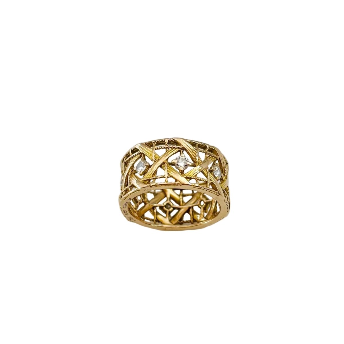 Bague Bandeau DIOR My Dior GM en or jaune et diamants