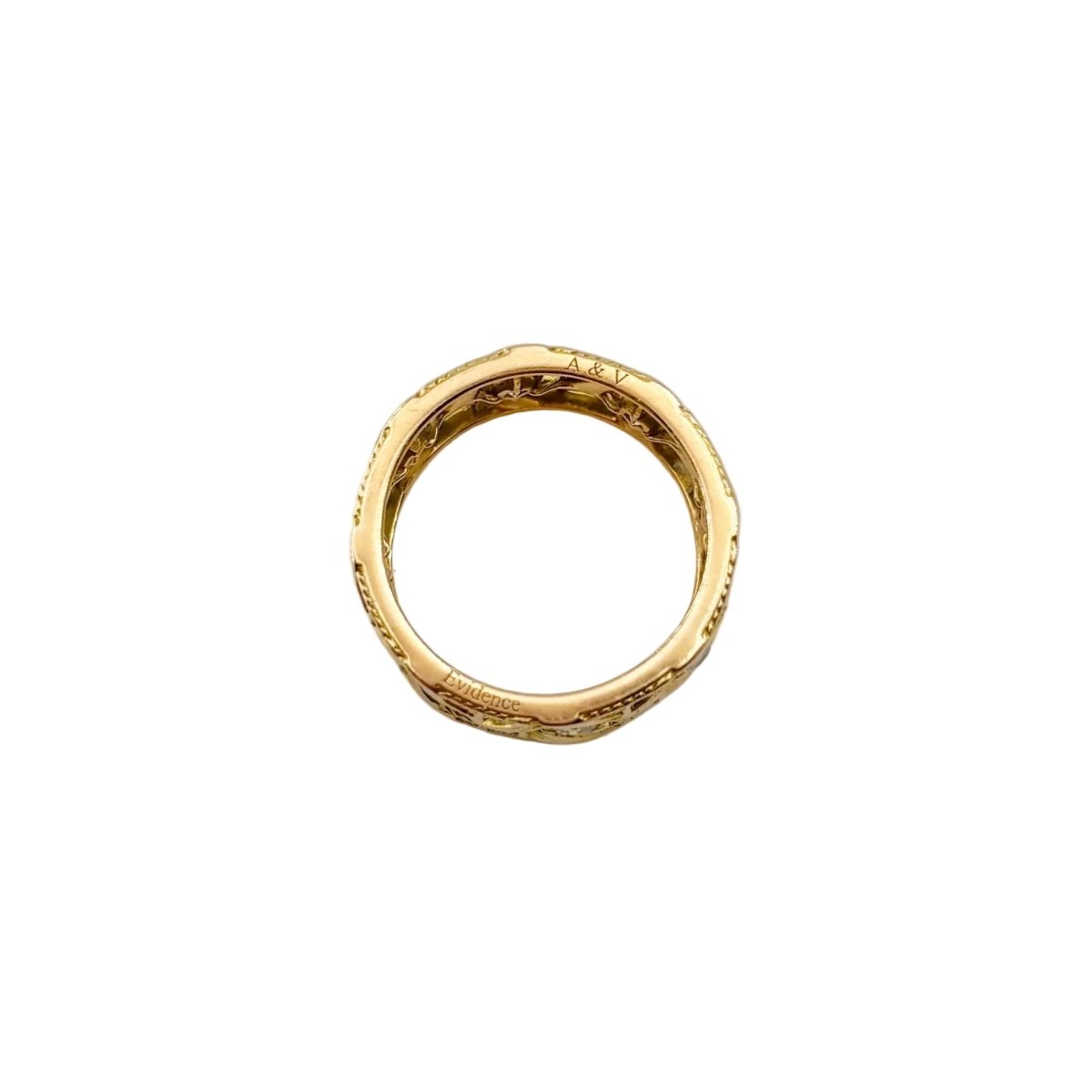 Bague DIOR "My Dior" GM en or jaune et diamants - Castafiore