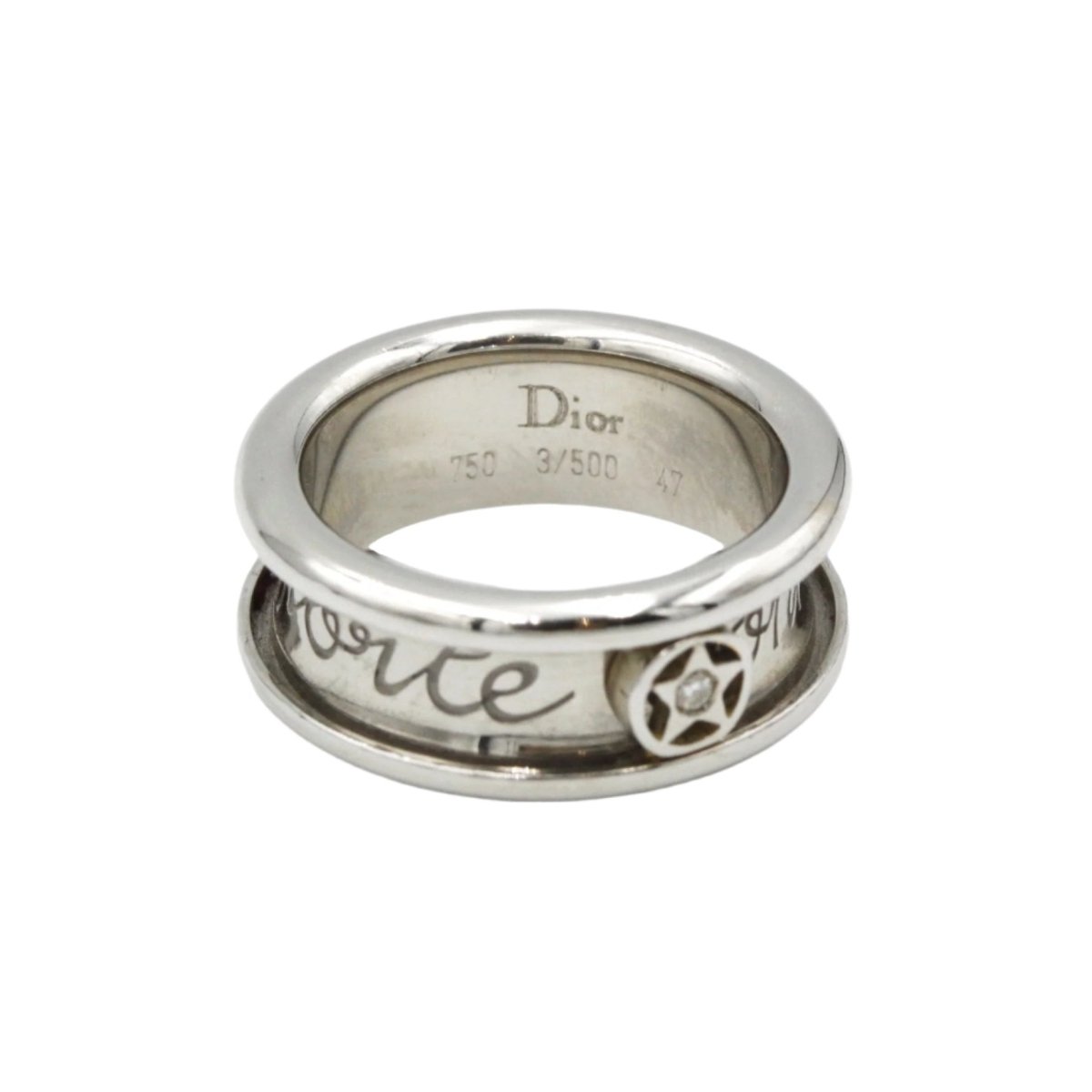 Bague DIOR "Porte Bonheur" en or blanc et diamant - Castafiore