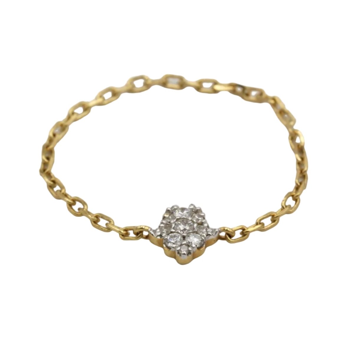 Bague DJULA "Magic Touch" en or jaune, or blanc et diamants - Castafiore