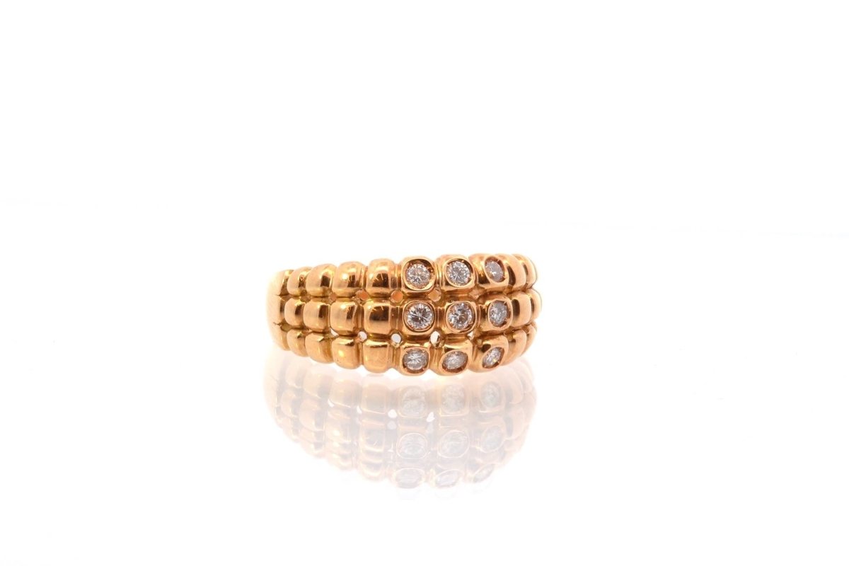 Bague d'occasion diamants en or 18k - Castafiore