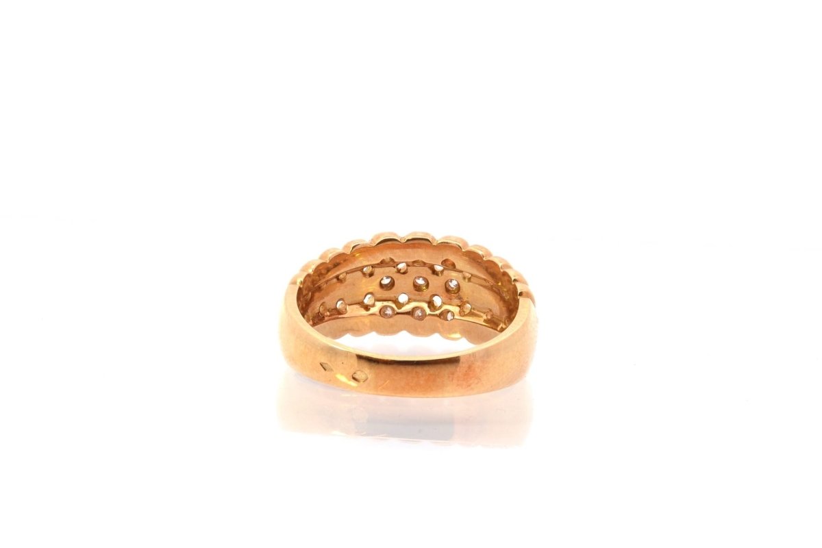 Bague d'occasion diamants en or 18k - Castafiore