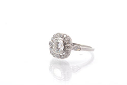 Bague d'occasion diamants en platine - Castafiore