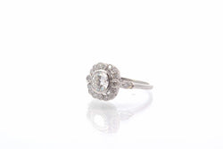 Bague d'occasion diamants en platine - Castafiore