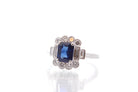 Bague d'occasion saphir et diamants - Castafiore