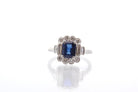 Bague d'occasion saphir et diamants - Castafiore