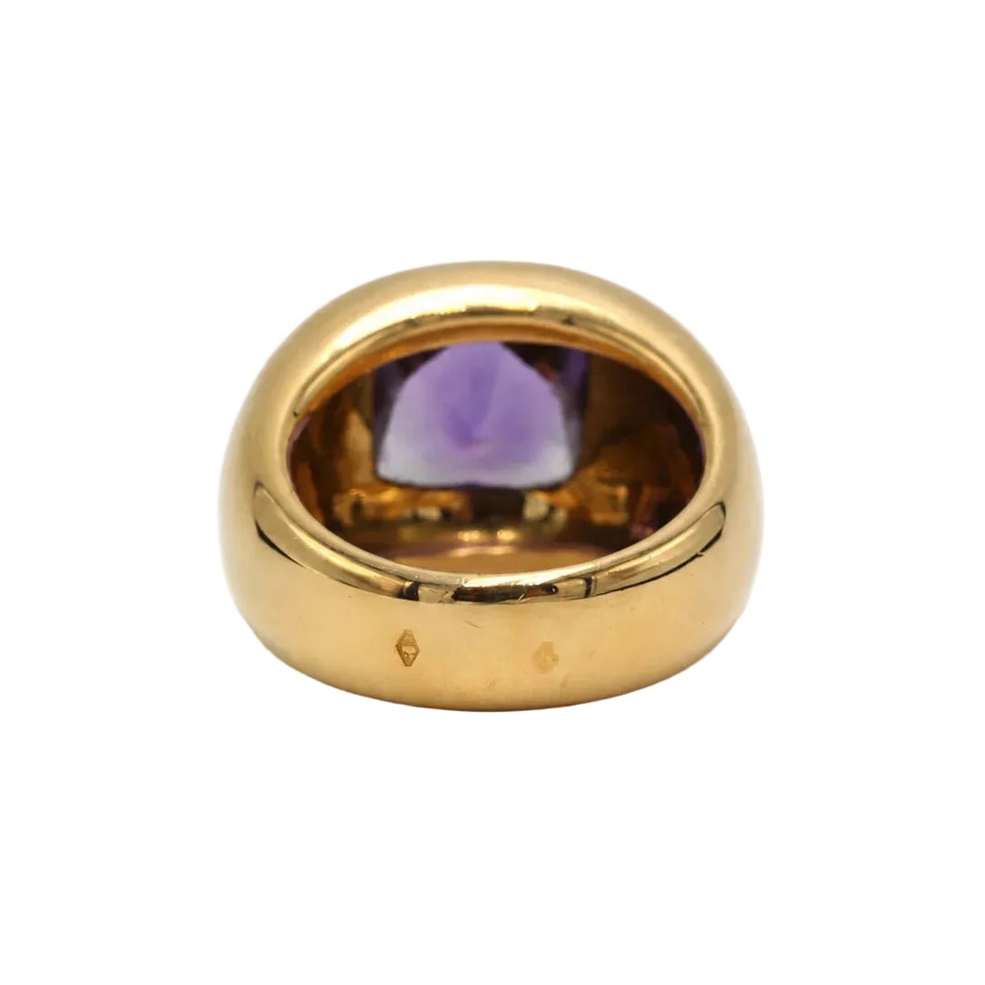 Bague Dôme BOUCHERON en or jaune et améthyste - Castafiore