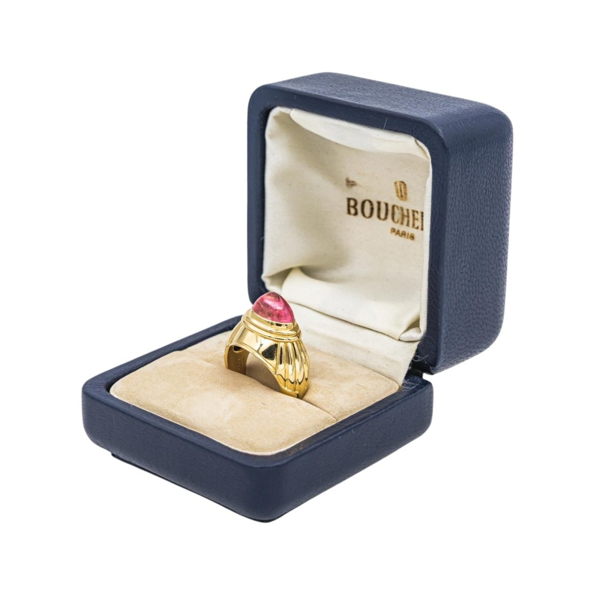 Bague Dôme BOUCHERON "Jaïpur" en or jaune et tourmaline - Castafiore