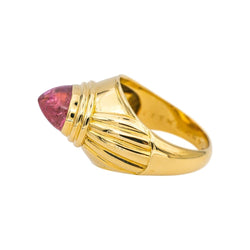 Bague Dôme BOUCHERON "Jaïpur" en or jaune et tourmaline - Castafiore