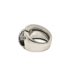 Bague Dôme CHAUMET "Liens XL" en or blanc et diamants - Castafiore