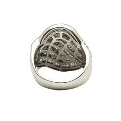 Bague Dôme en or blanc et diamants - Castafiore