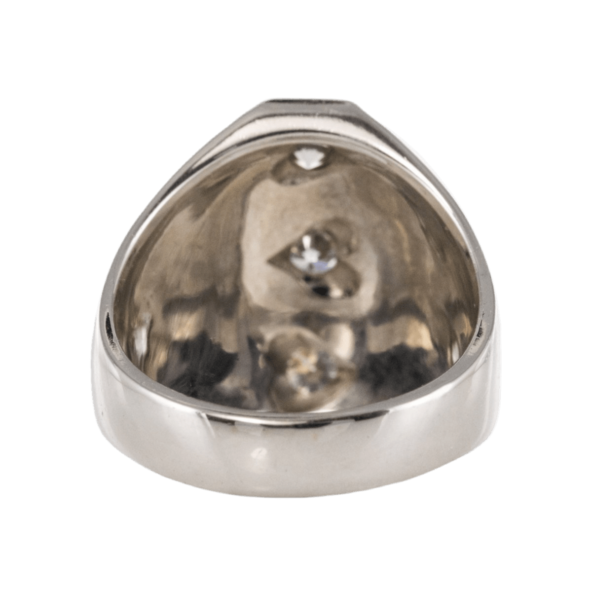 Bague Dôme en or blanc et diamants - Castafiore