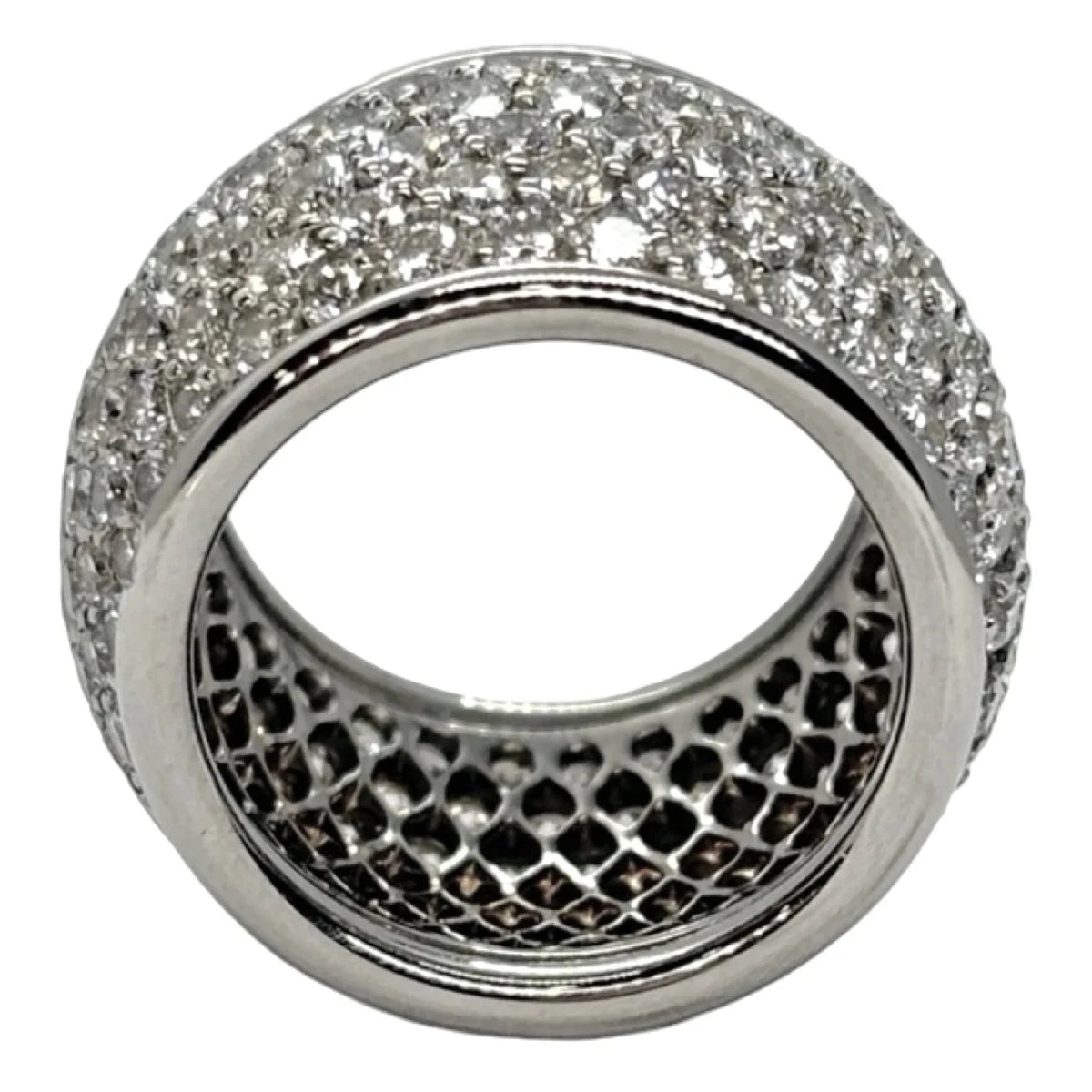 Bague Dôme en or blanc et diamants - Castafiore