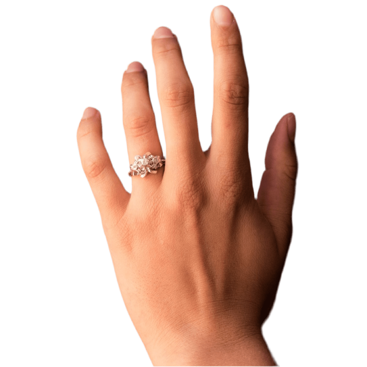 Bague Dôme en or blanc et diamants - Castafiore