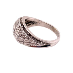 Bague Dôme en or blanc et diamants - Castafiore