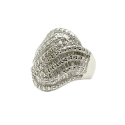 Bague Dôme en or blanc et diamants - Castafiore