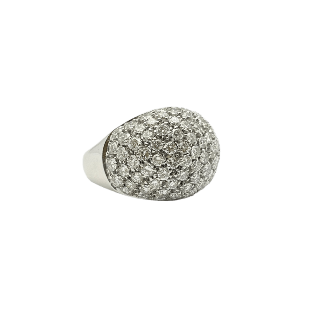 Bague Dôme en or blanc et diamants - Castafiore
