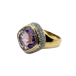 Bague Dôme en or blanc, or jaune et diamants - Castafiore