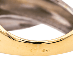 Bague Dôme en or blanc, or jaune et or rose - Castafiore