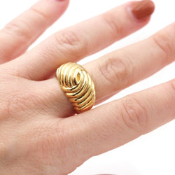 Bague Dôme en or jaune - Castafiore