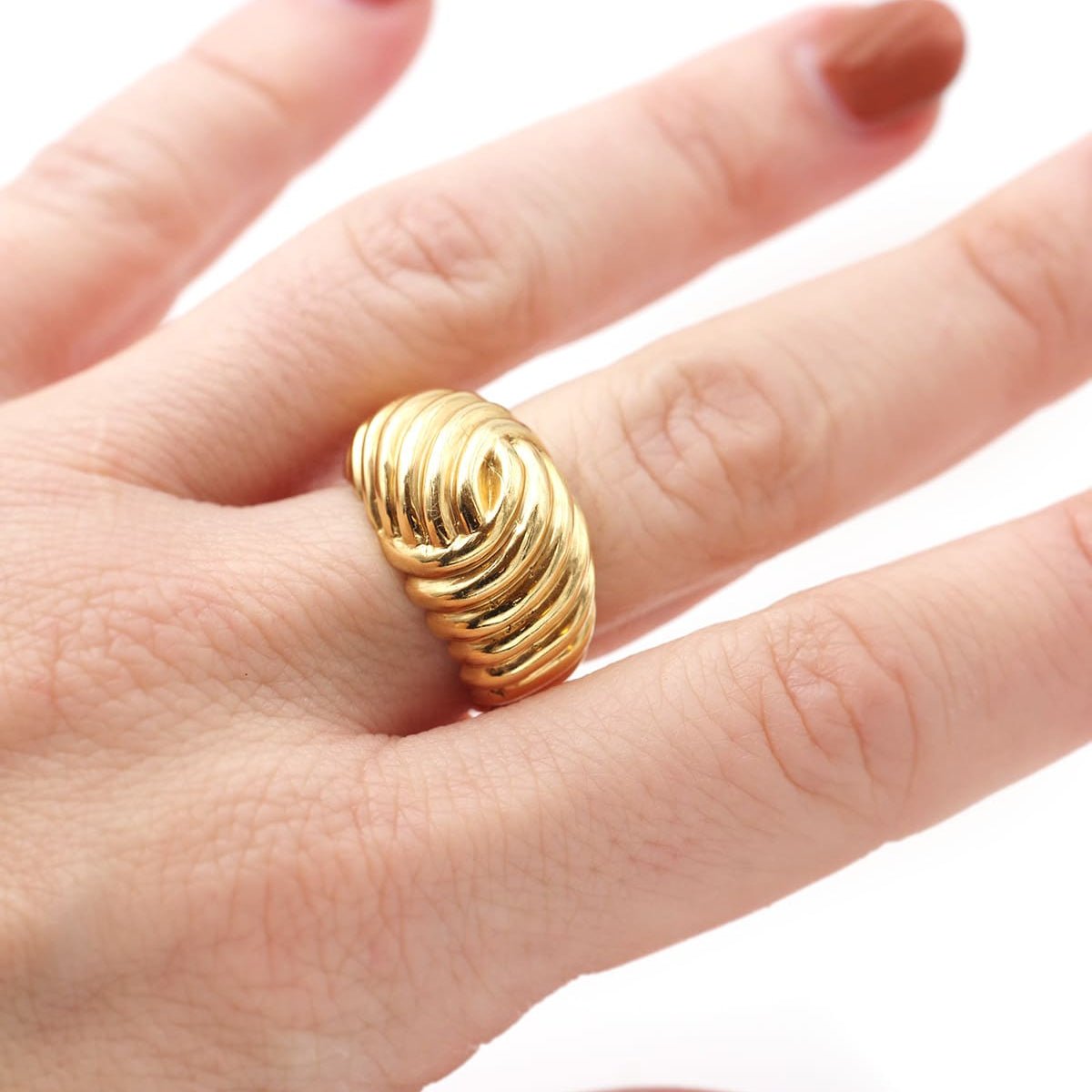 Bague Dôme en or jaune - Castafiore