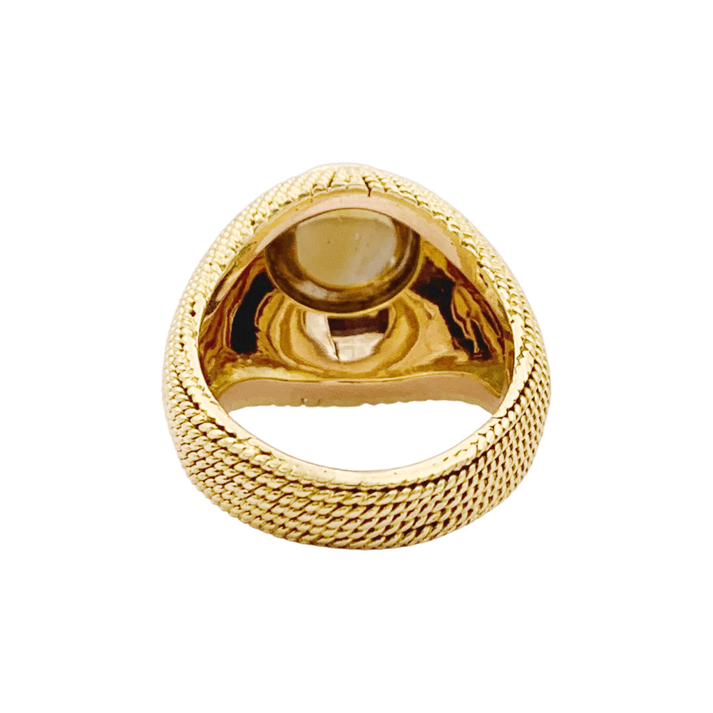 Bague Dôme en or jaune et citrine - Castafiore