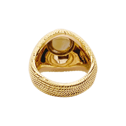 Bague Dôme en or jaune et citrine - Castafiore