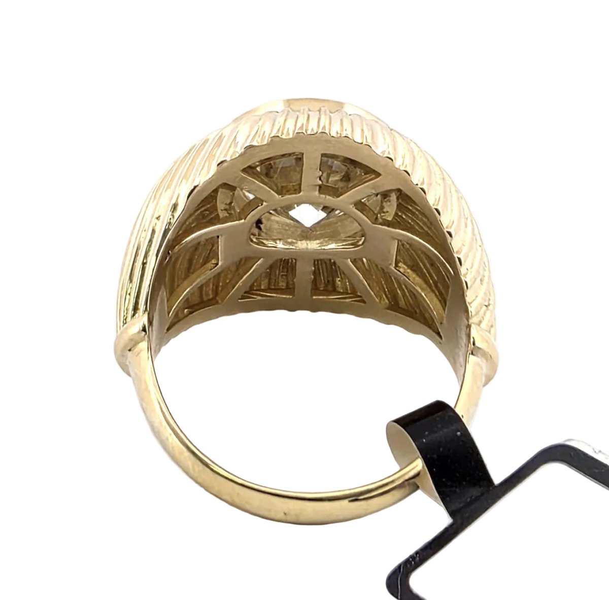 Bague Dôme en or jaune et diamant - Castafiore