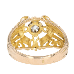 Bague Dôme en or jaune et diamant - Castafiore