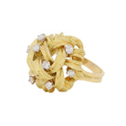 Bague Dôme en or jaune et diamant - Castafiore