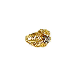 Bague Dôme en or jaune et diamant - Castafiore