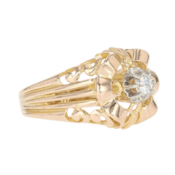 Bague Dôme en or jaune et diamant - Castafiore