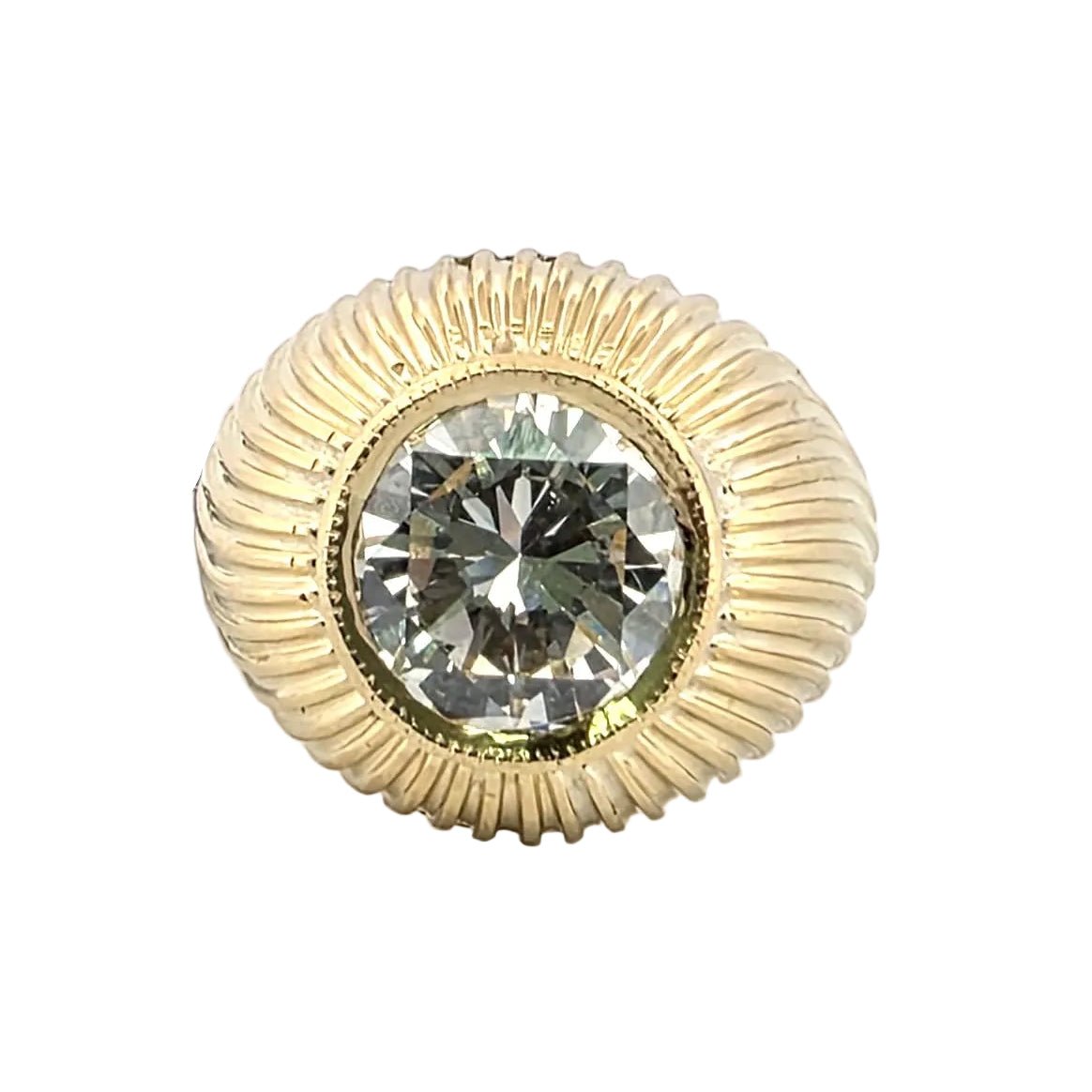Bague Dôme en or jaune et diamant - Castafiore