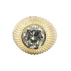 Bague Dôme en or jaune et diamant - Castafiore