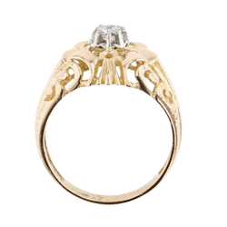Bague Dôme en or jaune et diamant - Castafiore