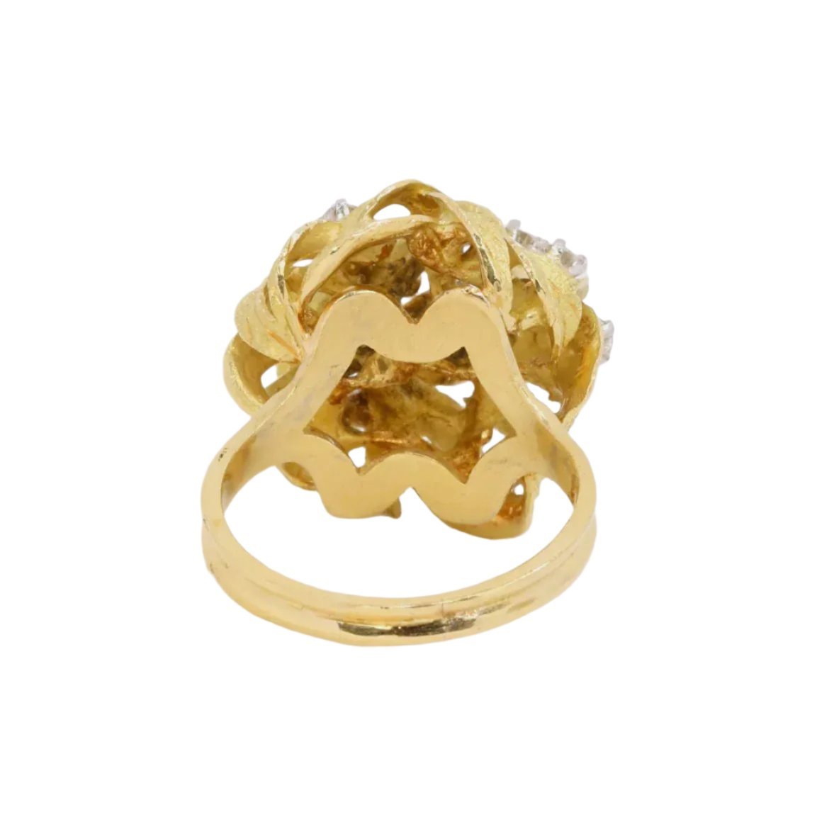 Bague Dôme en or jaune et diamant - Castafiore