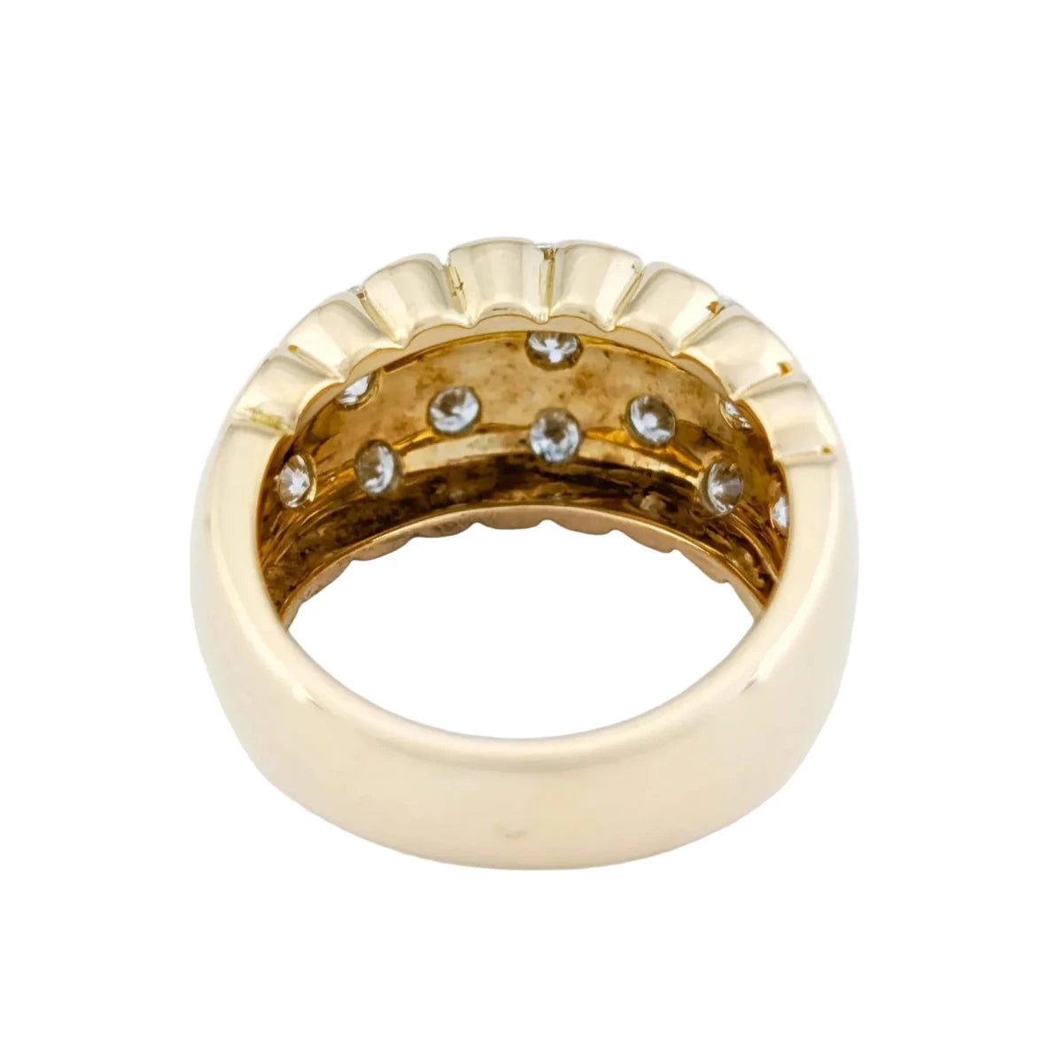 Bague Dôme en or jaune et diamants - Castafiore