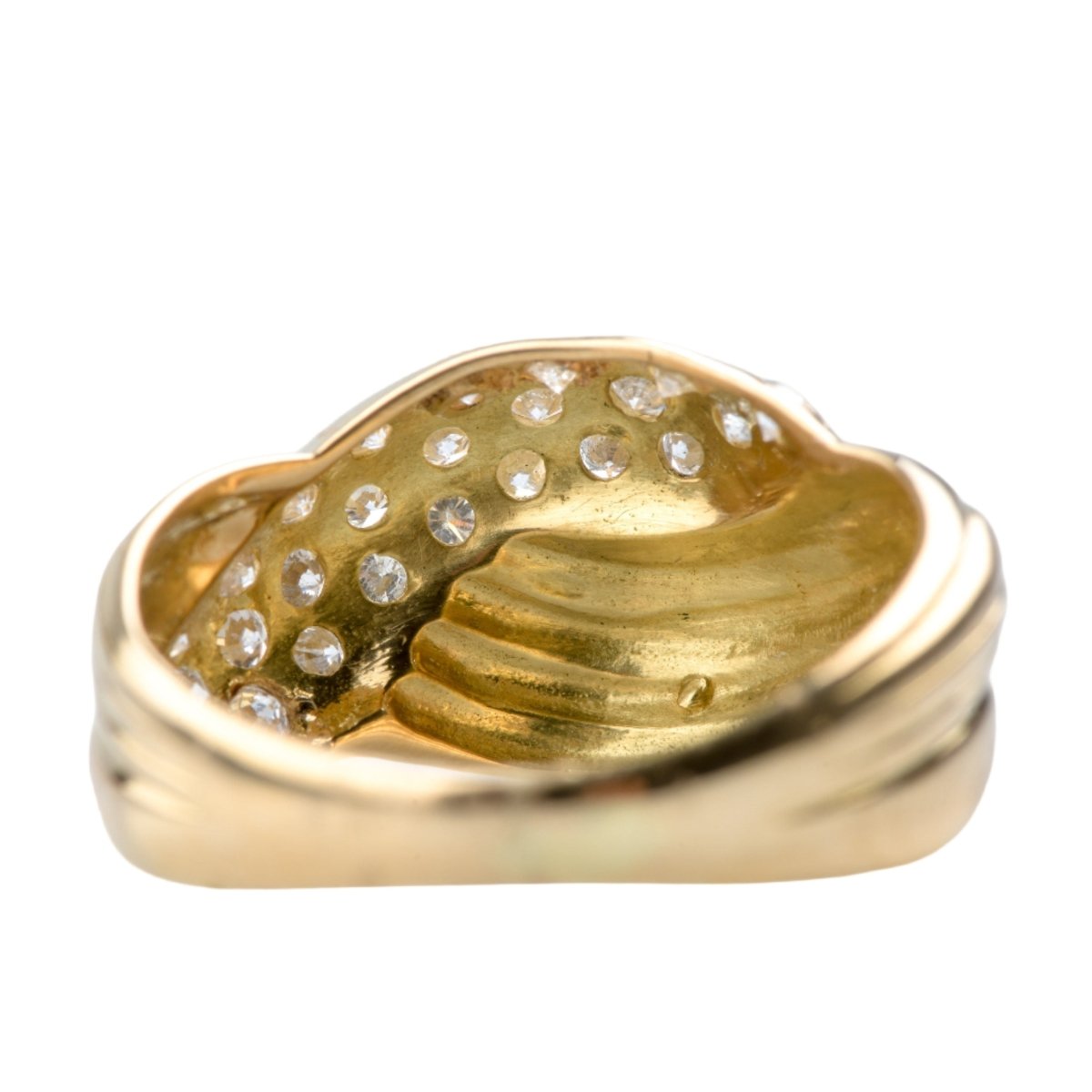 Bague Dôme en or jaune et diamants - Castafiore