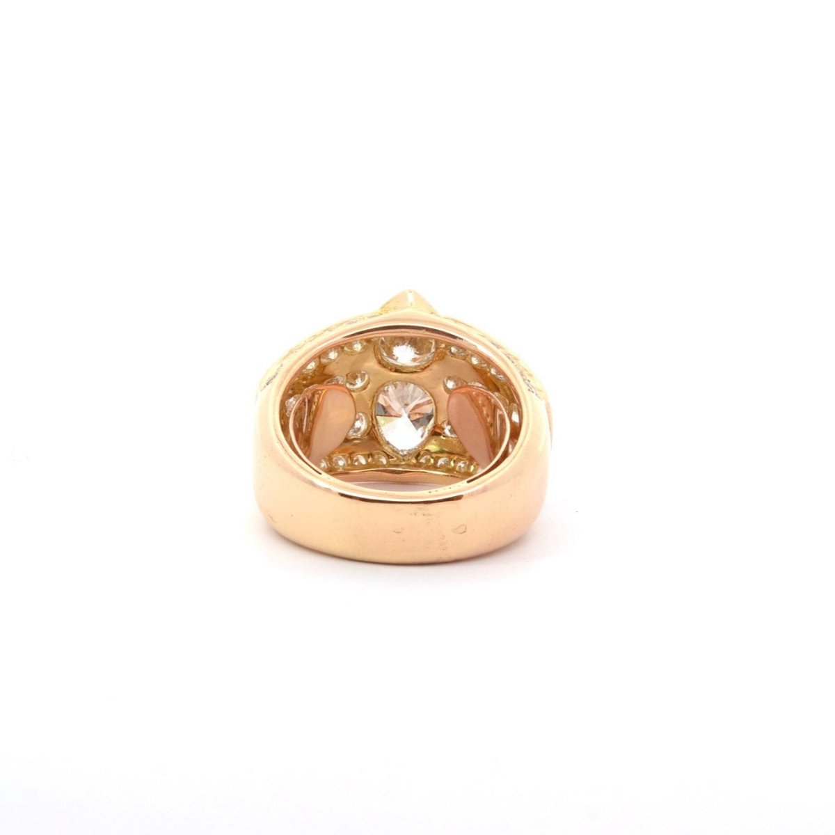 Bague Dôme en or jaune et diamants - Castafiore