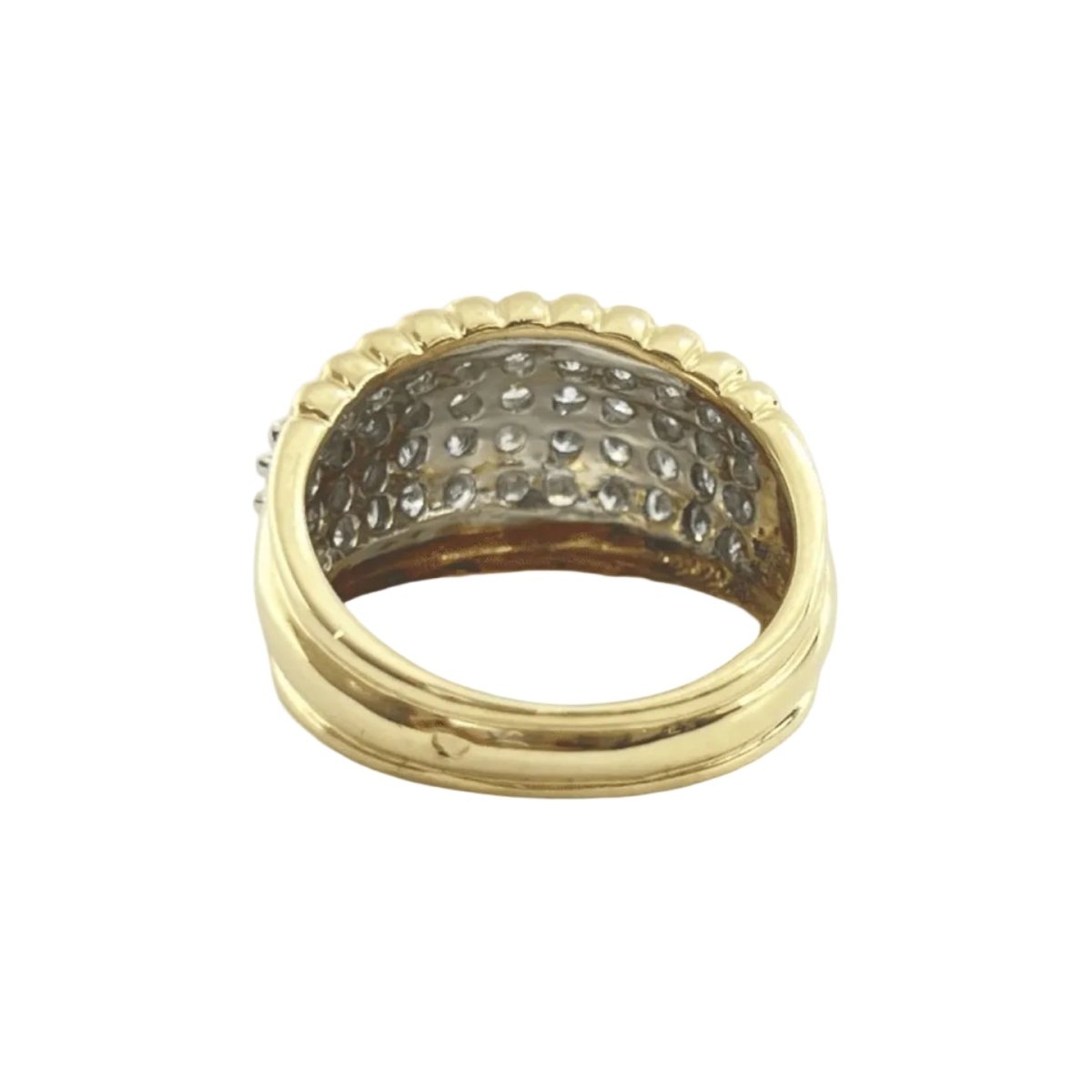 Bague Dôme en or jaune et diamants - Castafiore