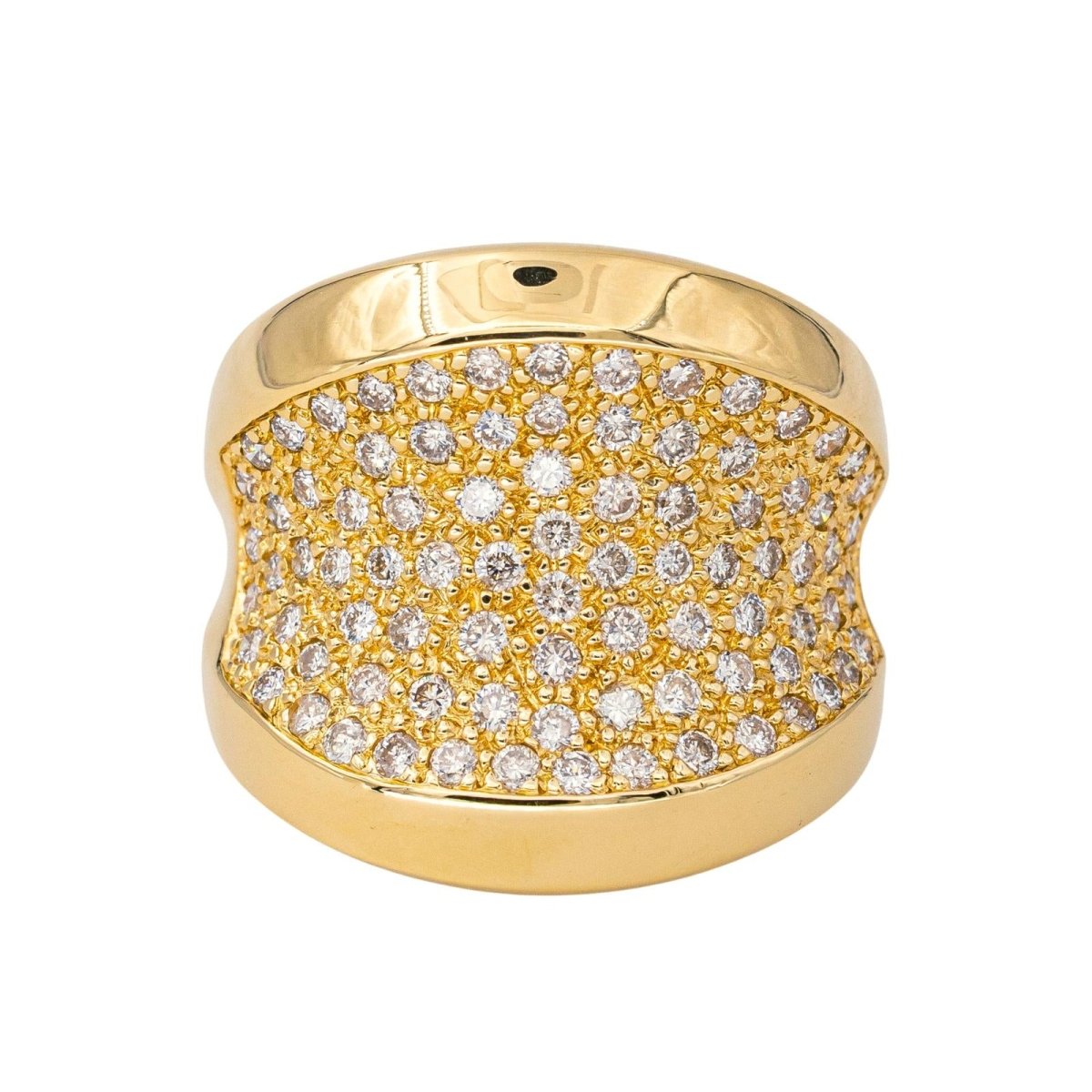 Bague Dôme en or jaune et diamants - Castafiore