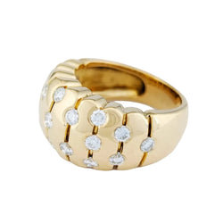 Bague Dôme en or jaune et diamants - Castafiore