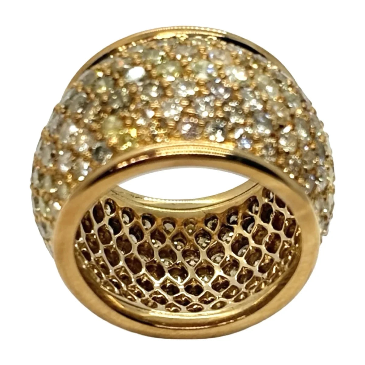 Bague Dôme en or jaune et diamants - Castafiore