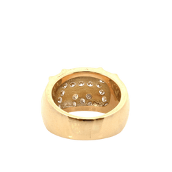 Bague Dôme en or jaune et diamants - Castafiore