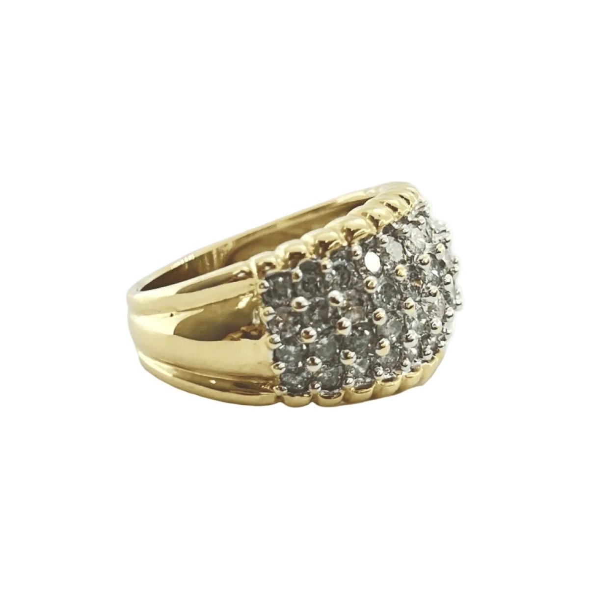 Bague Dôme en or jaune et diamants - Castafiore
